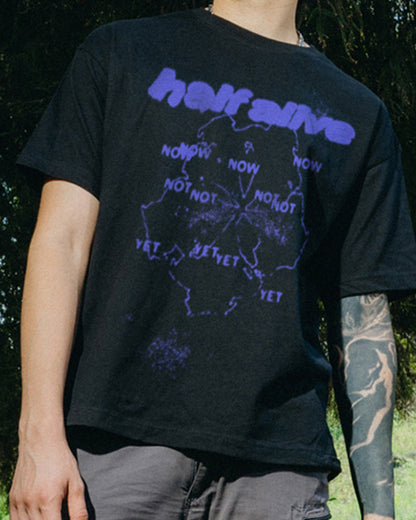 Now Not Yet Black Tee
